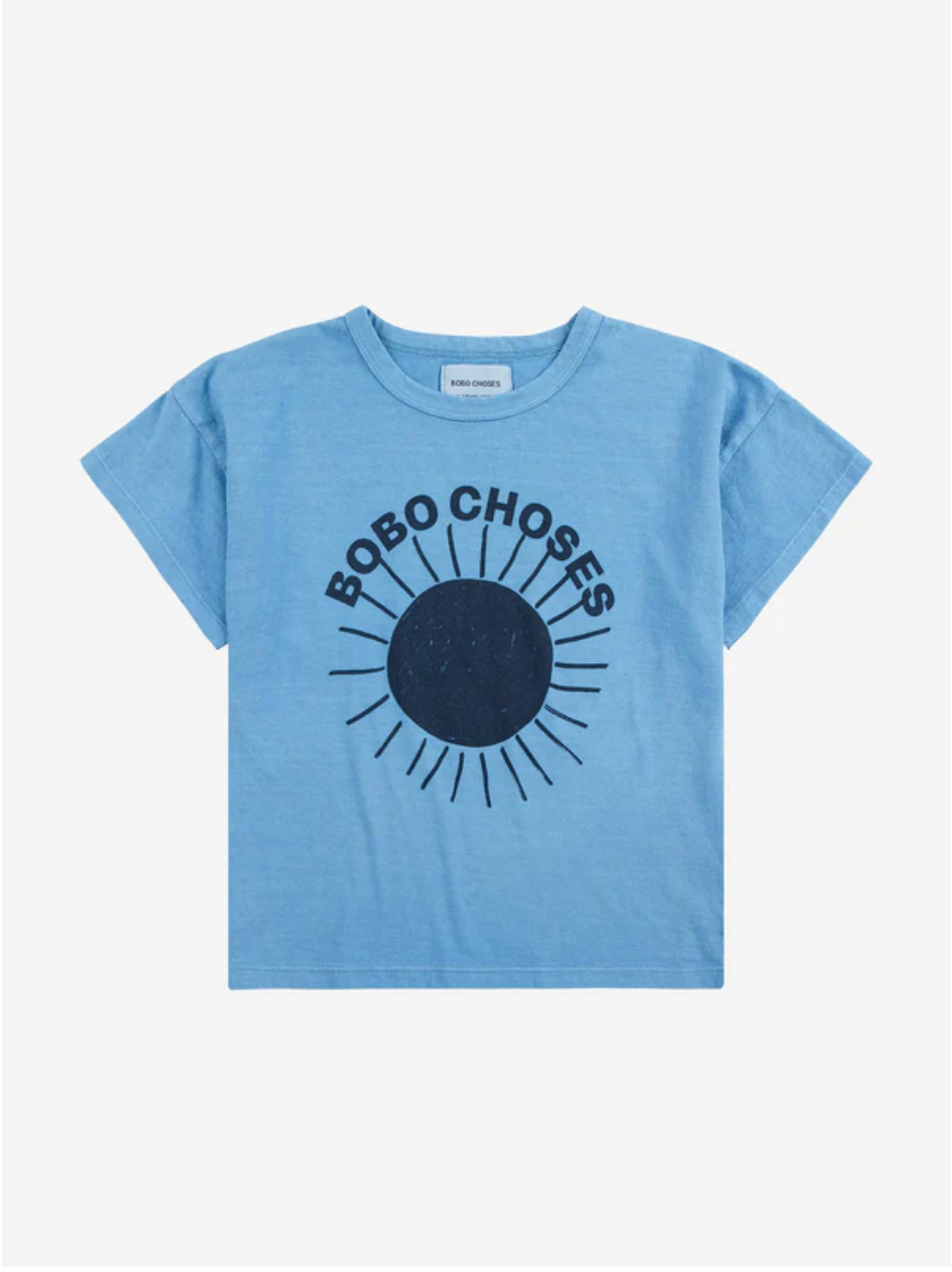 Bobo Choses Sun turquoise T-shirt