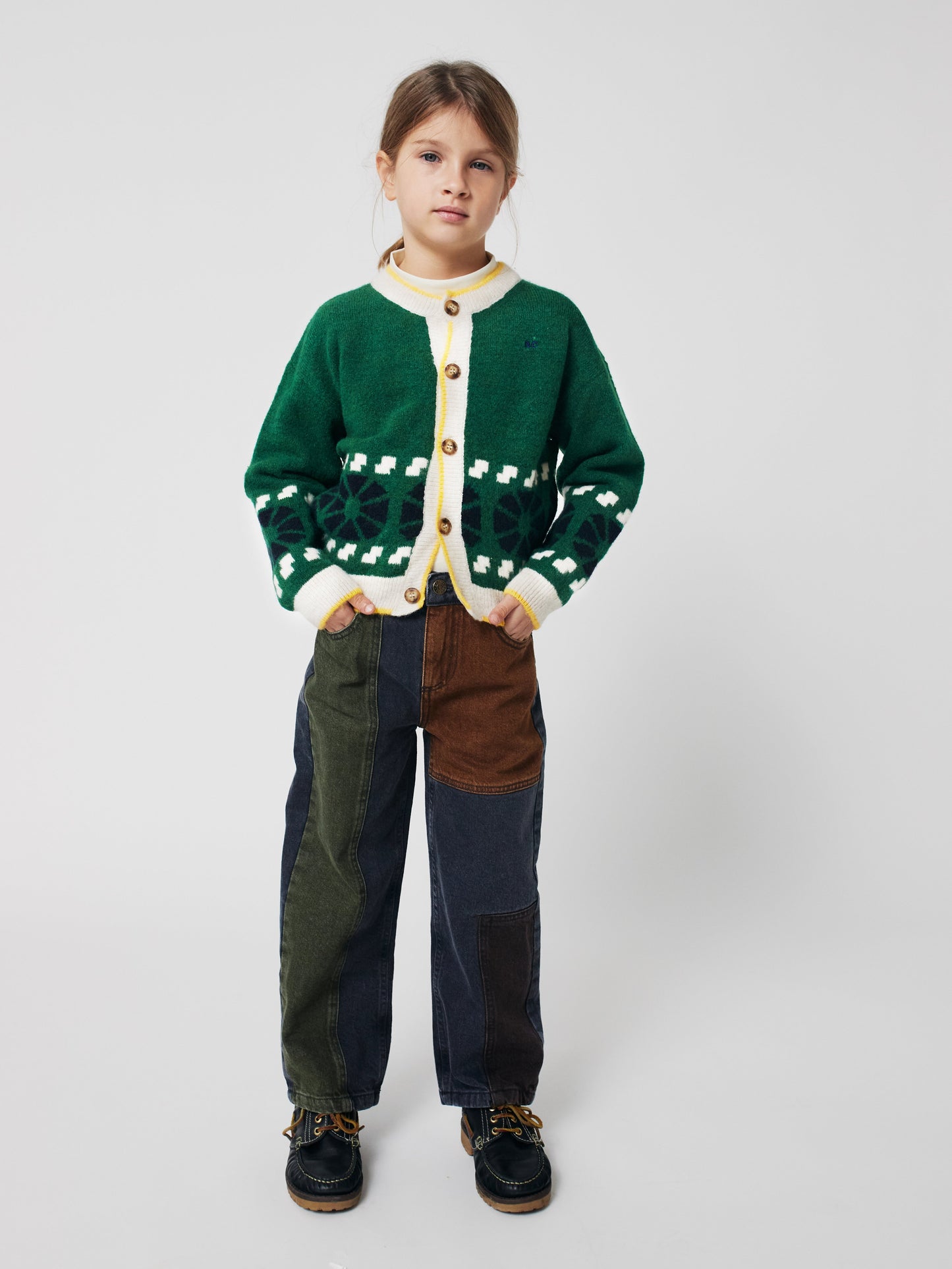 Kaleidoscope jacquard cardigan