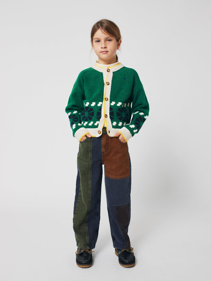 Bobo Choses color block denim pants