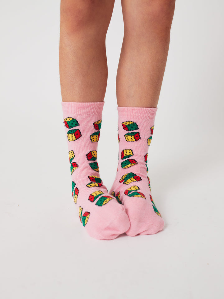 Dices all over short socks