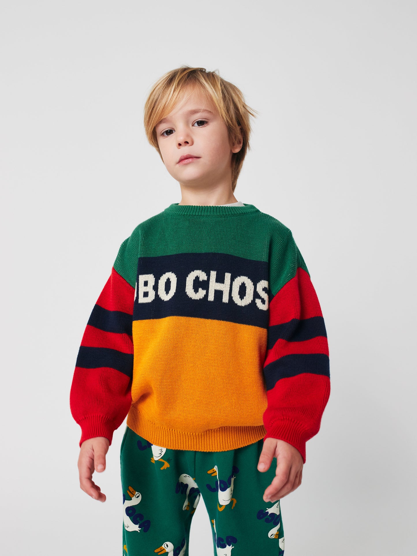 Bobo Choses color block jumper