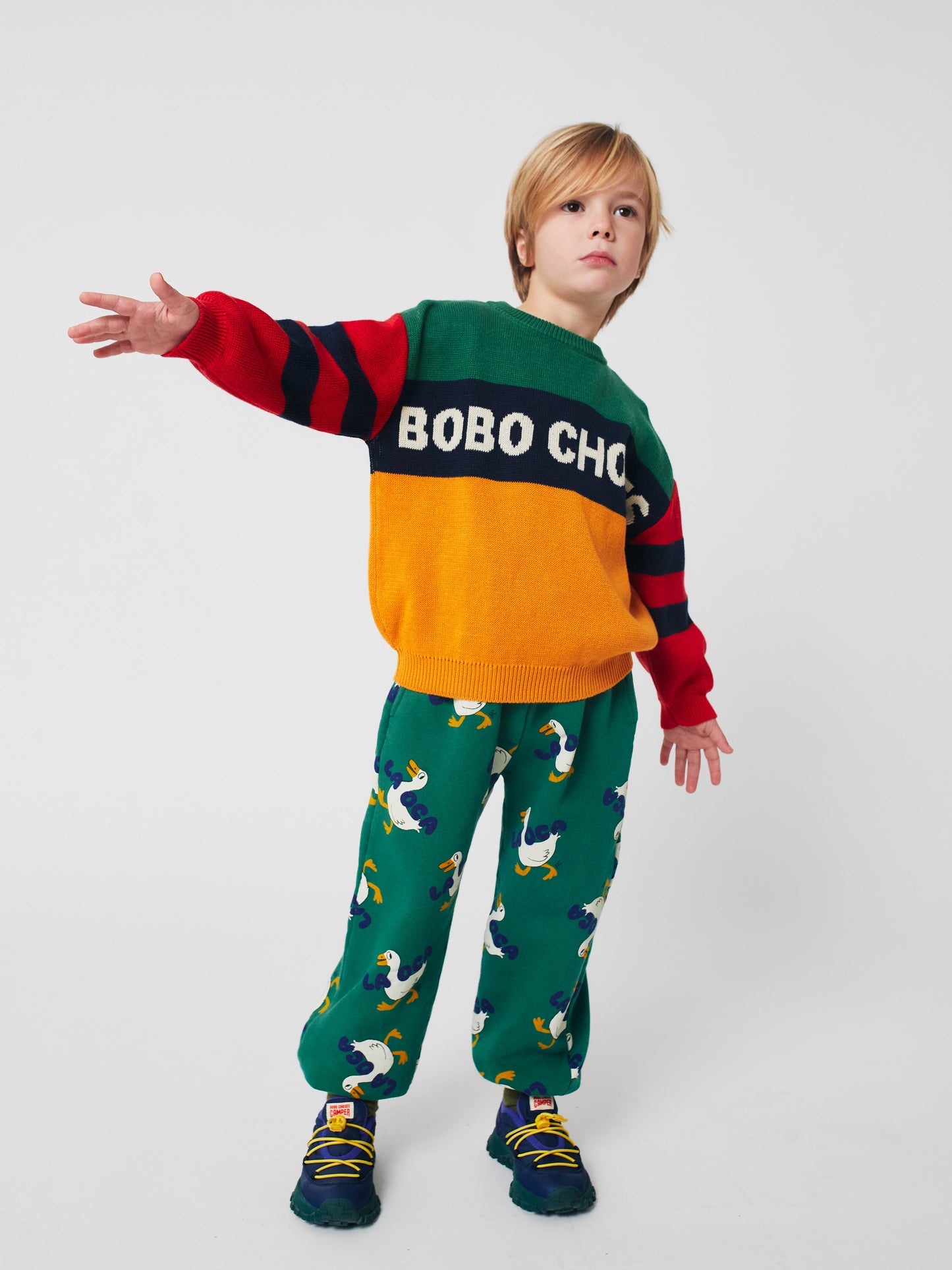 Bobo Choses color block jumper