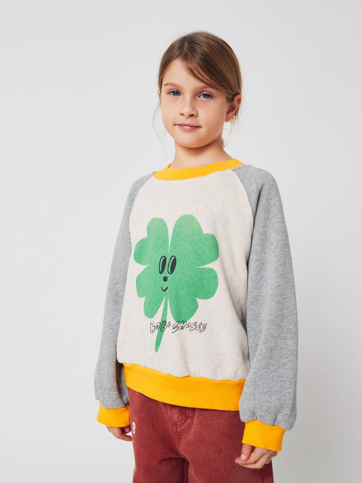 Lucky Clover ranglan sweatshirt