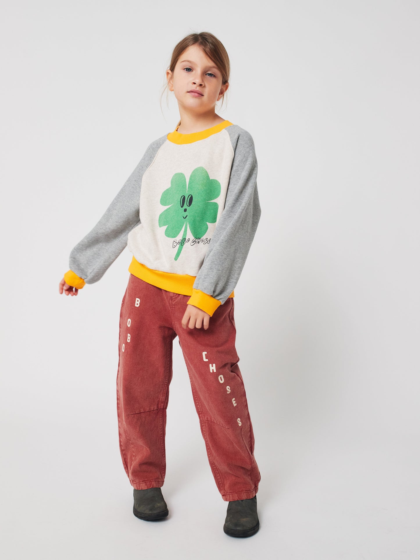 Lucky Clover ranglan sweatshirt