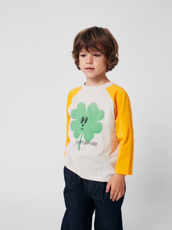 Lucky Clover ranglan sleeves T-shirt