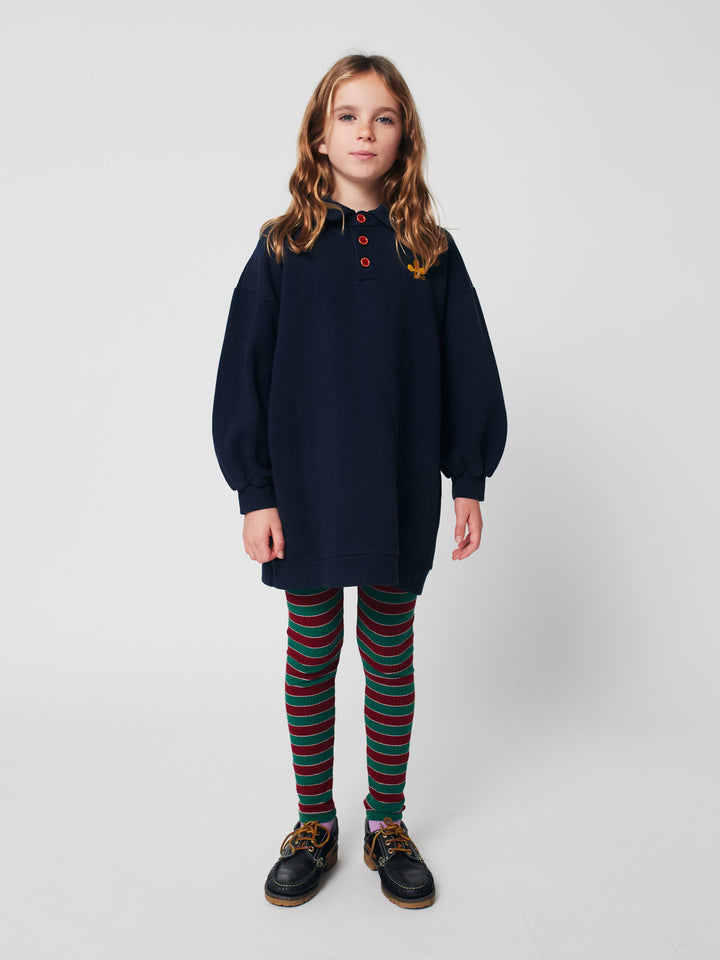 Clover polo sweatshirt dress