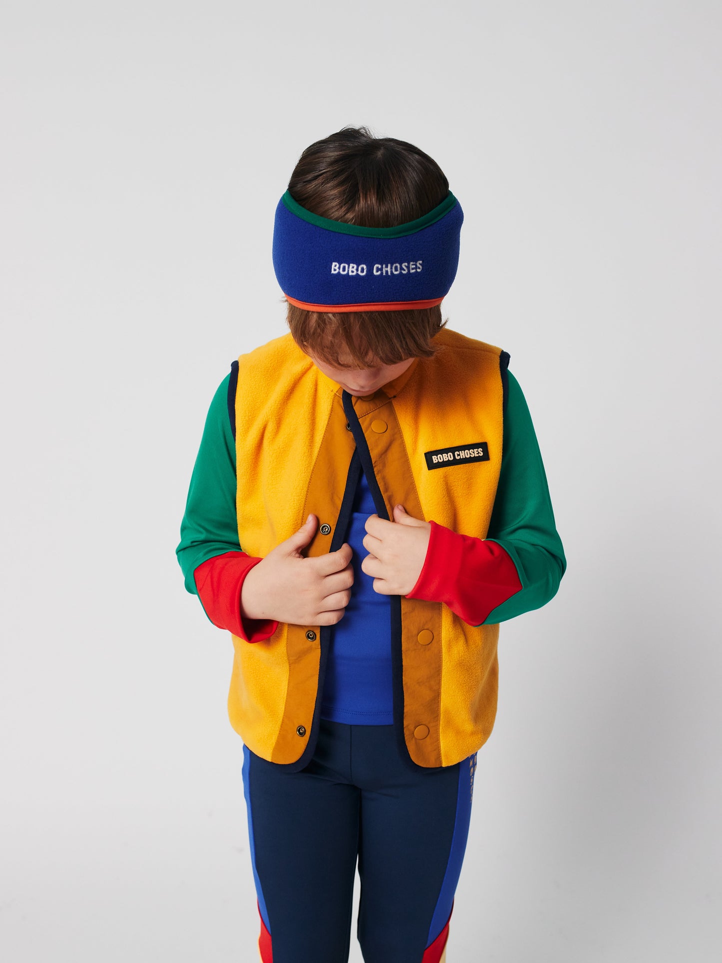 Multicolor Tiles reversible vest