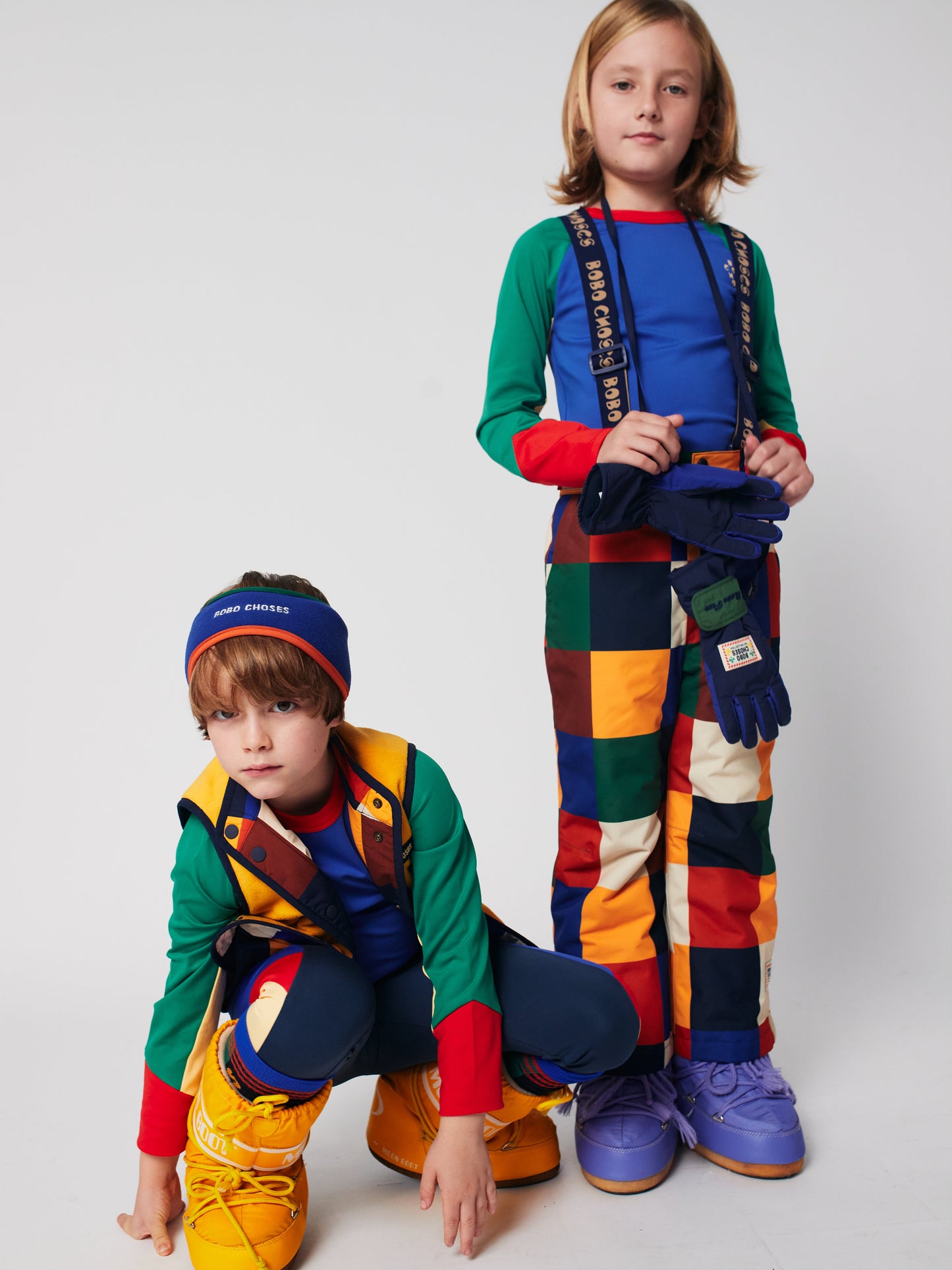 Multicolor Tiles ski pants