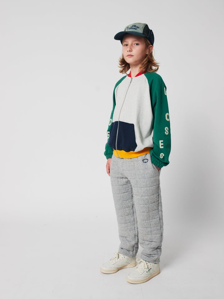 Quilted jogging pants