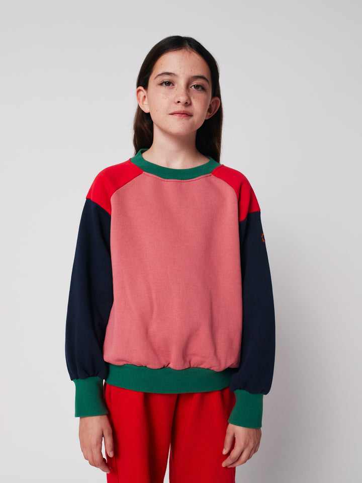 Tic Tac Toe color block sweatshirt
