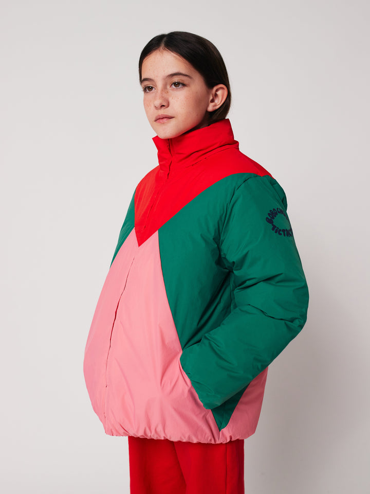 Tic Tac Toe color block anorak