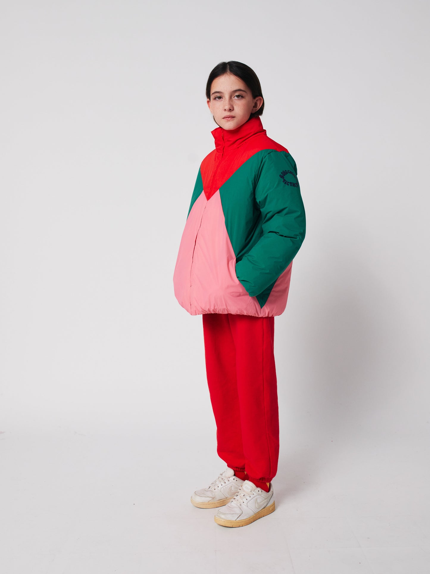 Tic Tac Toe color block anorak