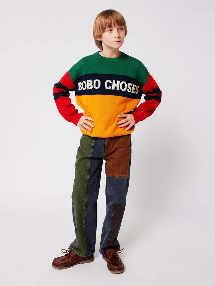 Bobo Choses color block knit