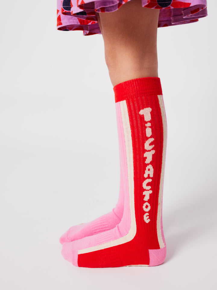 Tic Tac Toe extra long socks