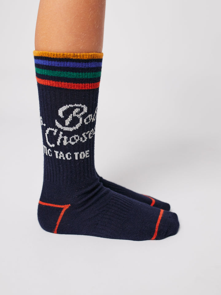 Go Bobo navy long socks