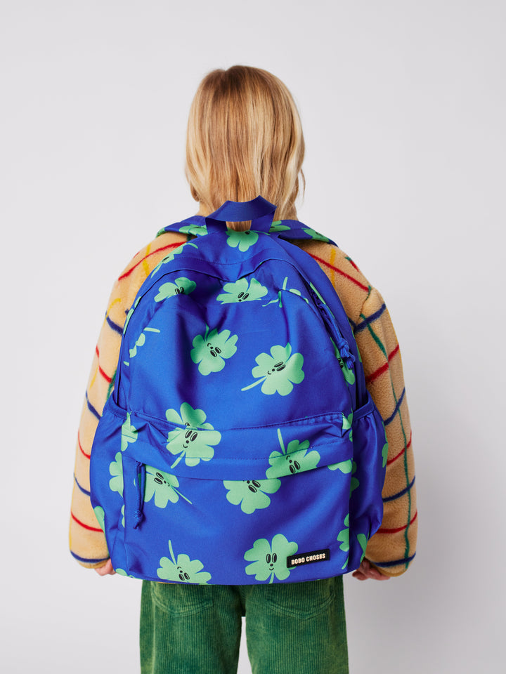 Clover all over school bag