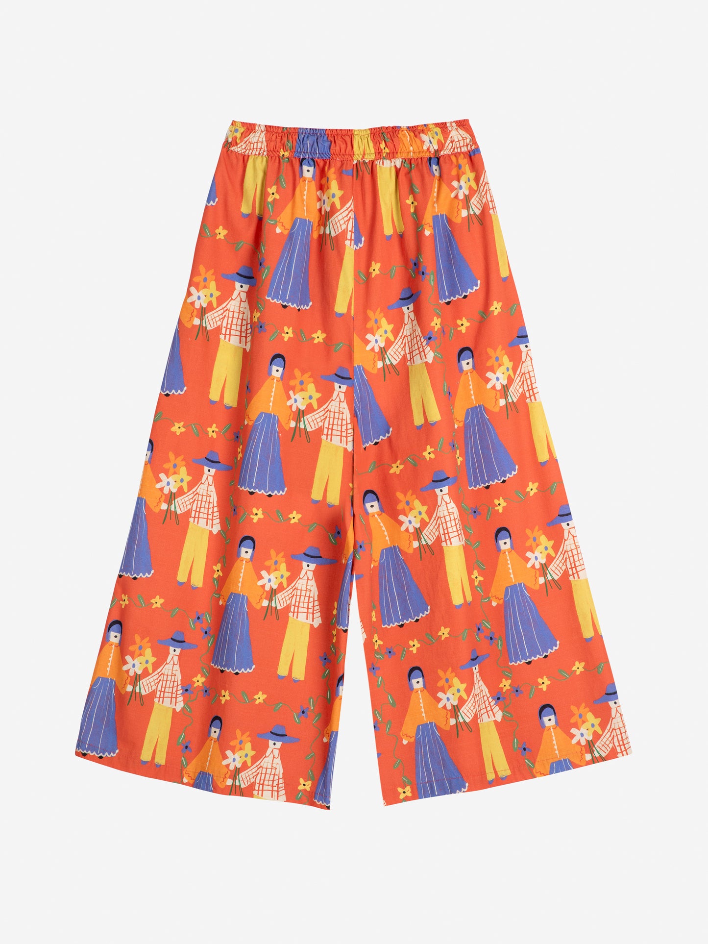 Couples print poplin culotte