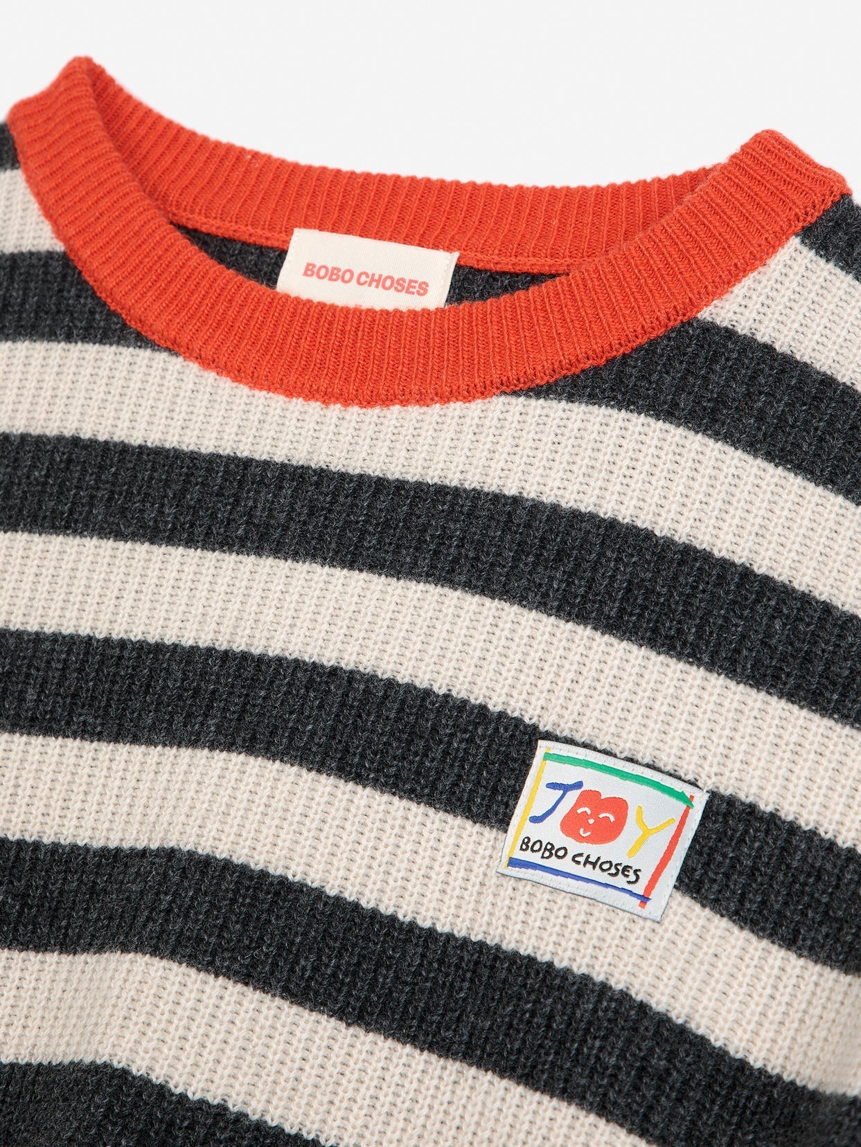 Striped wool blended jumper
