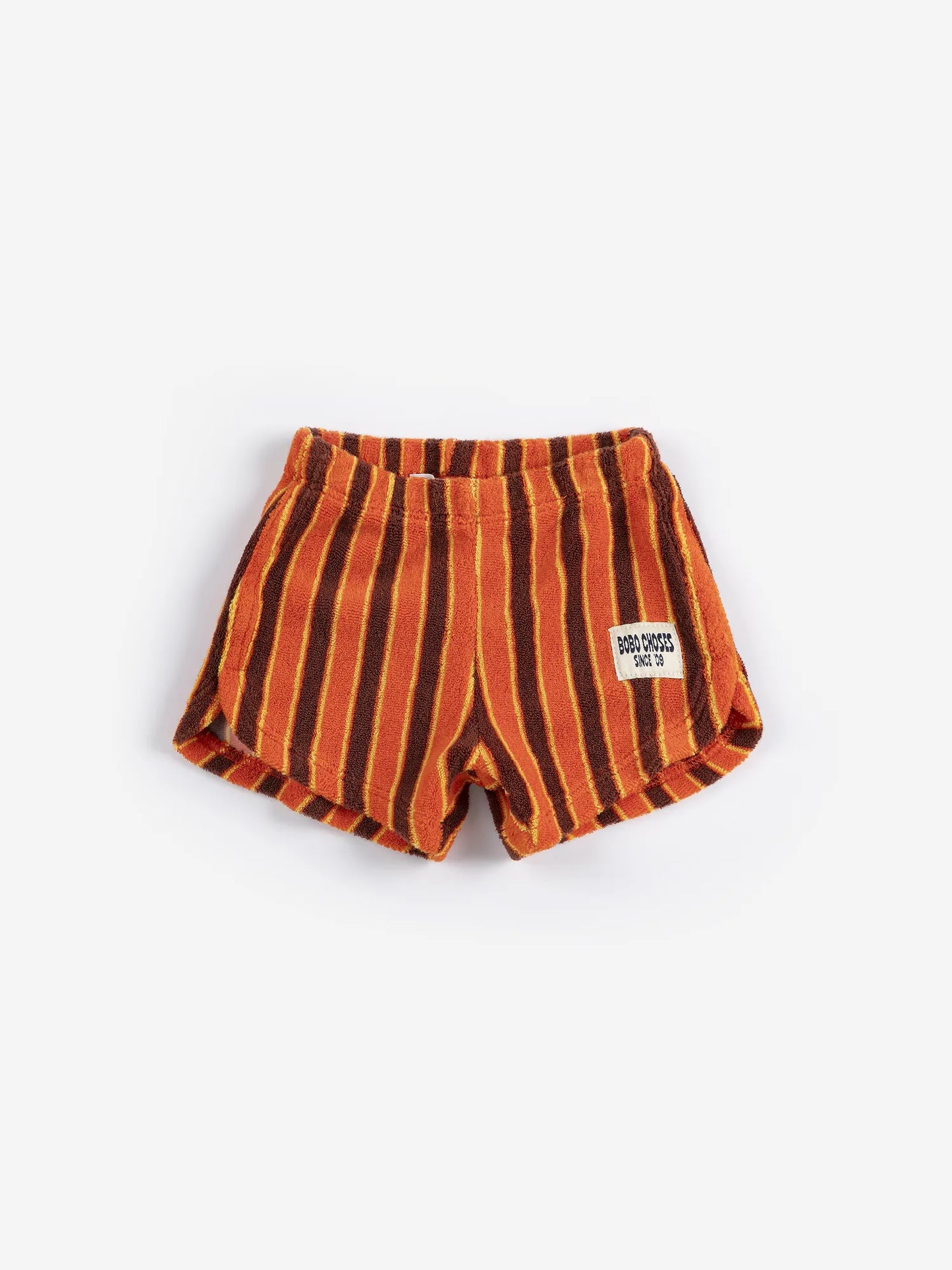 Striped Brick terry cloth shorts