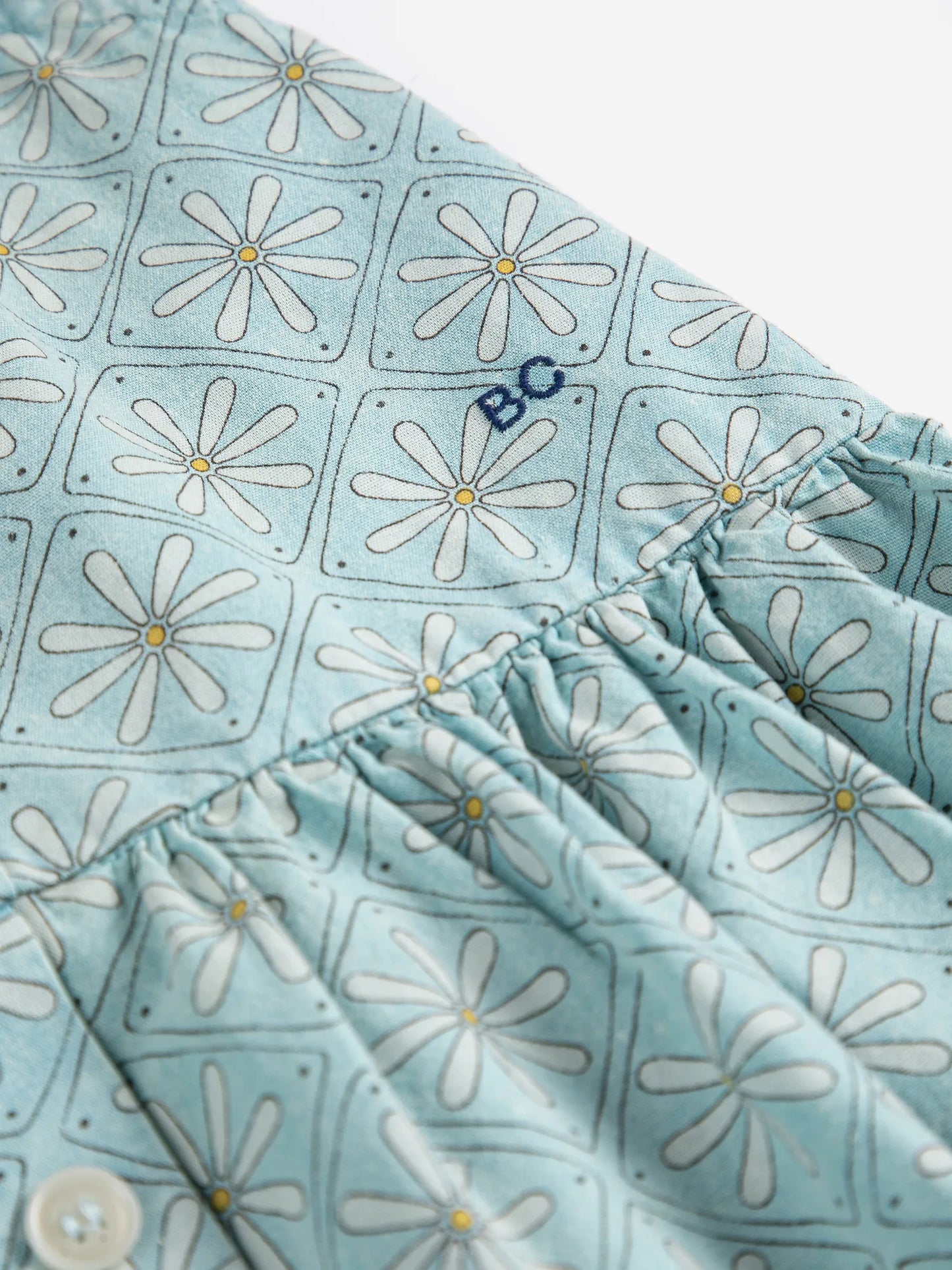 Daisy Mosaic all over woven dress