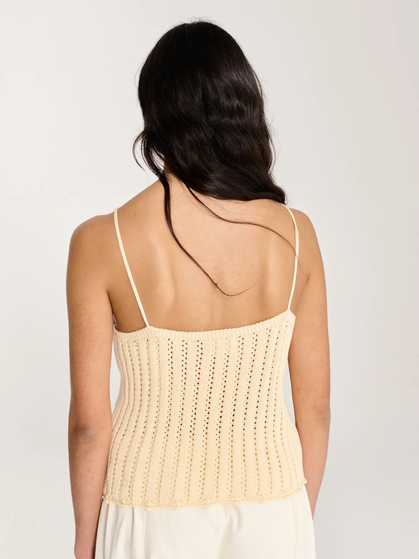 Openwork knitted top