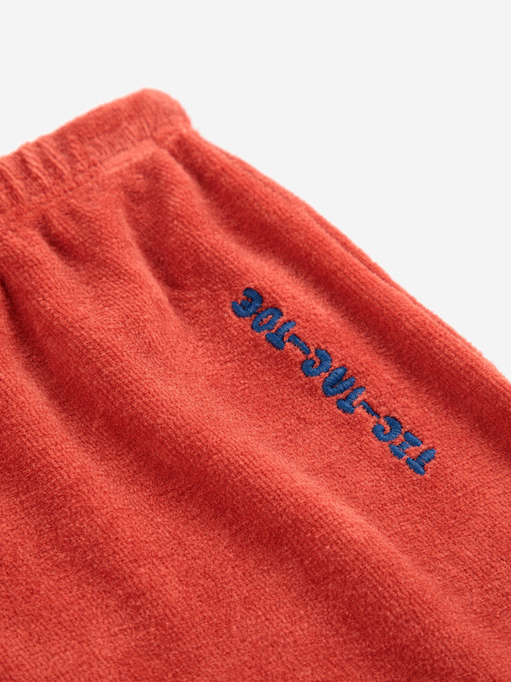 Tic Tac Toe red footed leggings