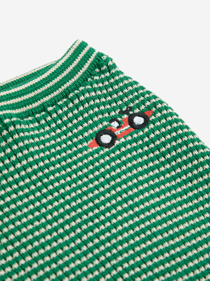 Race Car knitted footed leggings