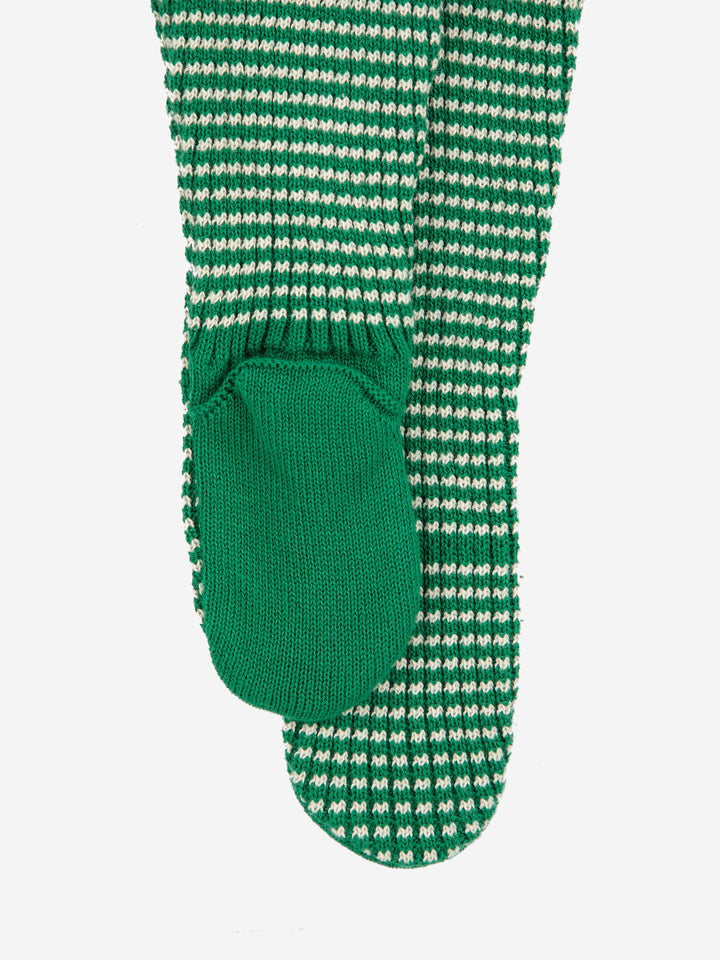 Race Car knitted footed leggings