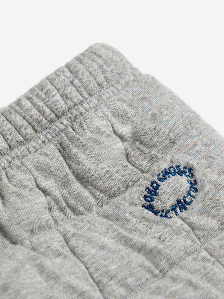 Quilted jogging pants