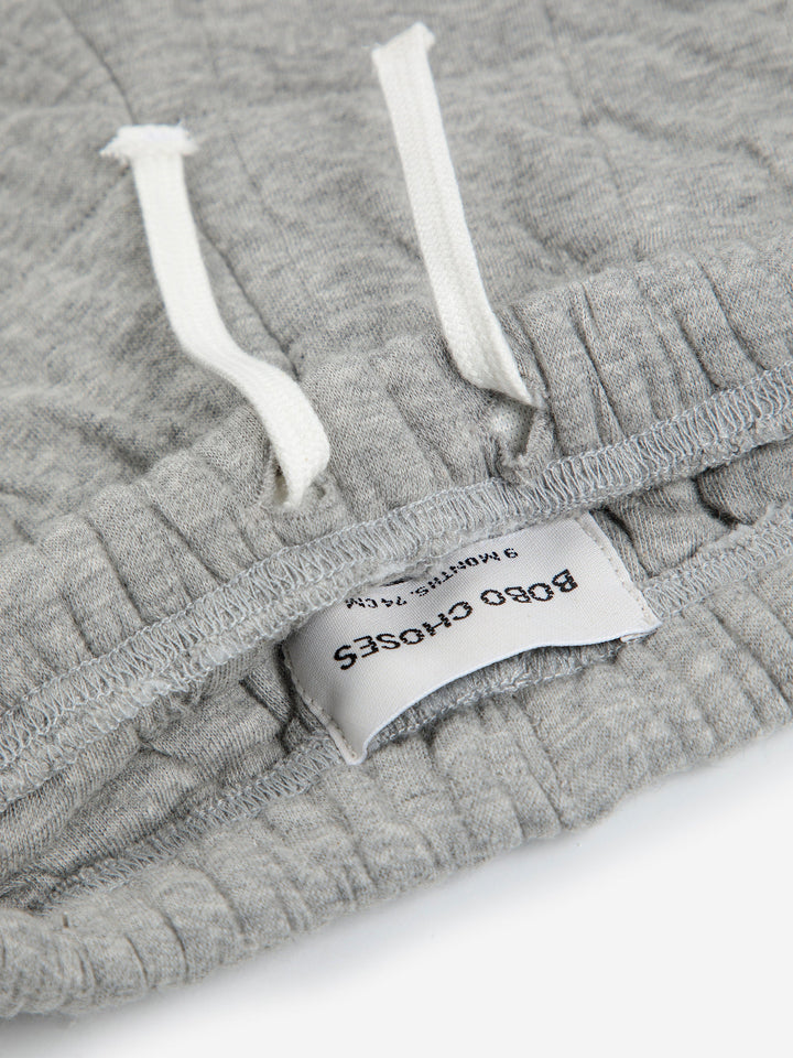 Quilted jogging pants