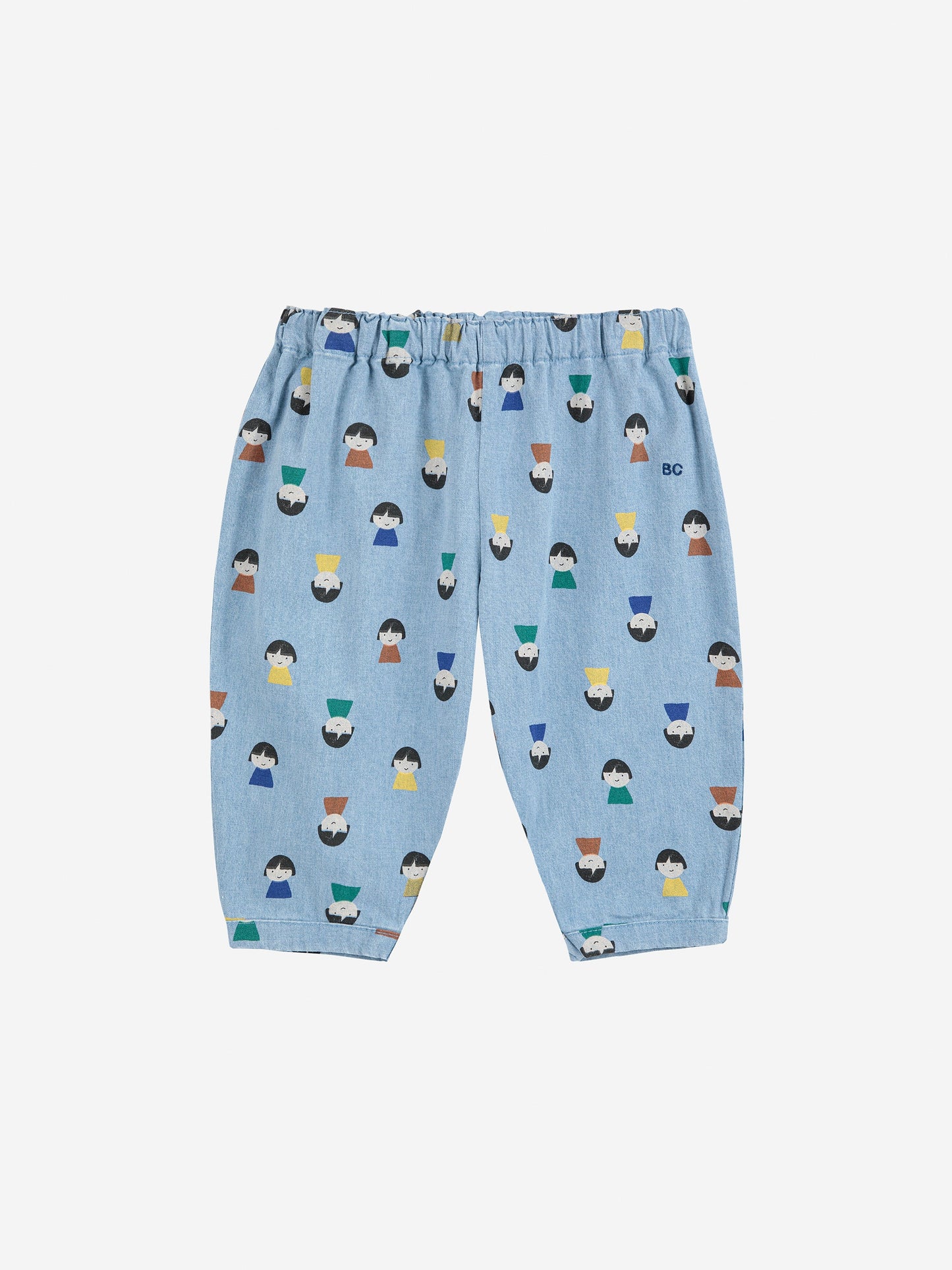 Game Pawns all over light denim pants