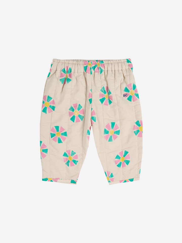 Kaleidoscope all over quilted pants