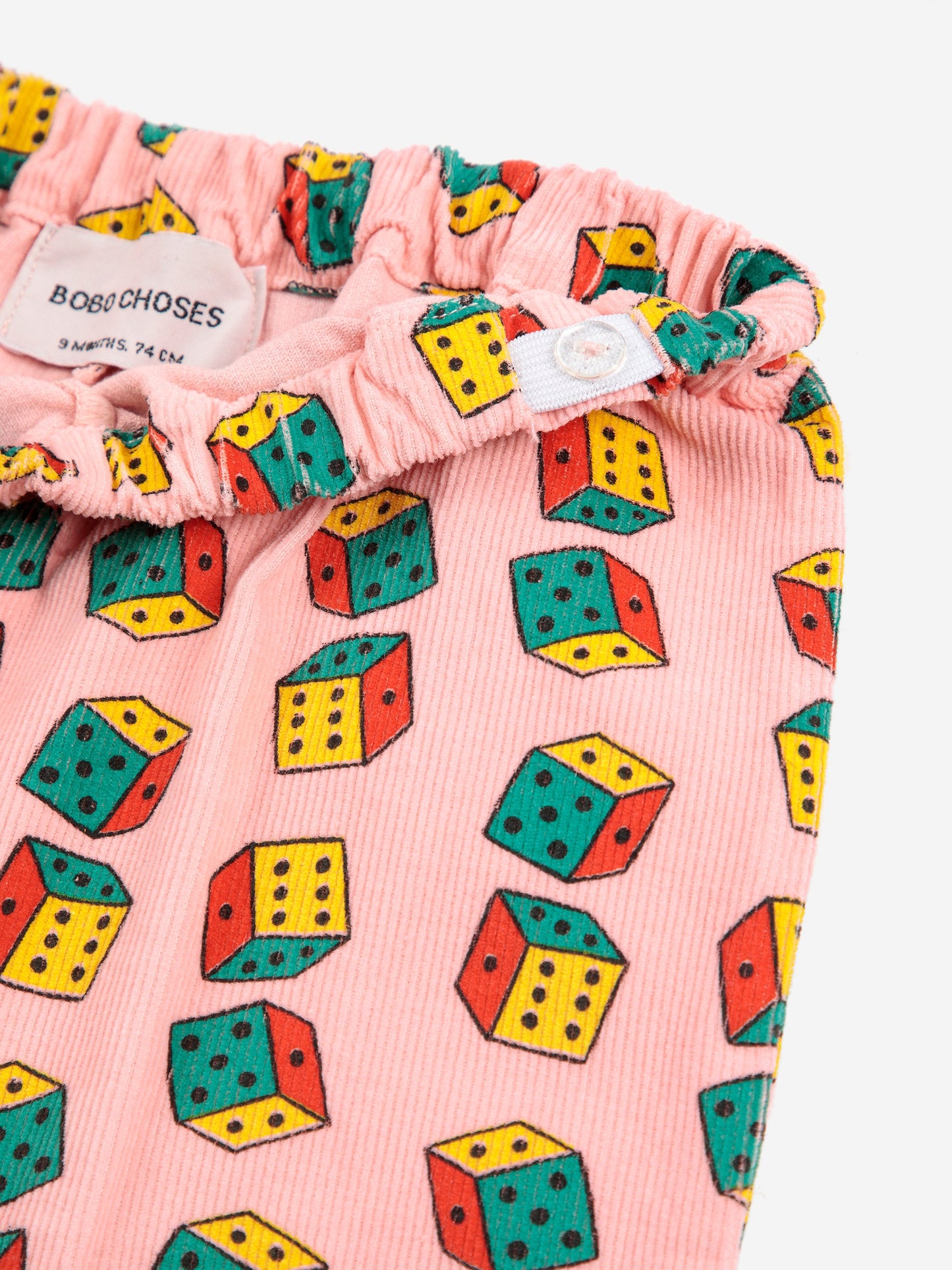 Dices all over micro corduroy pants