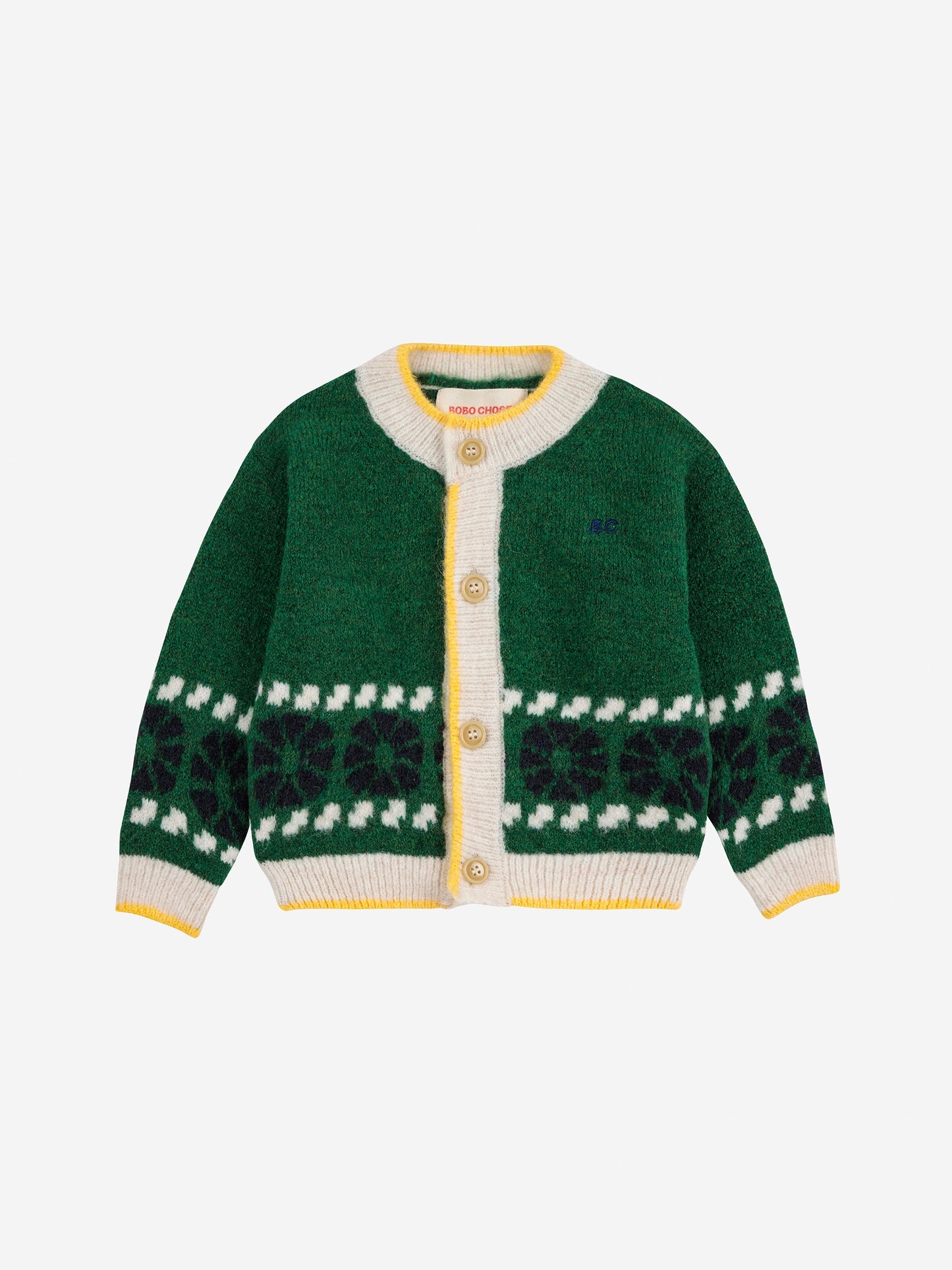 Kaleidoscope jacquard cardigan