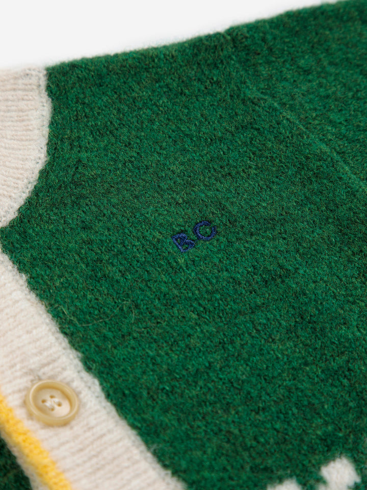 Kaleidoscope jacquard cardigan