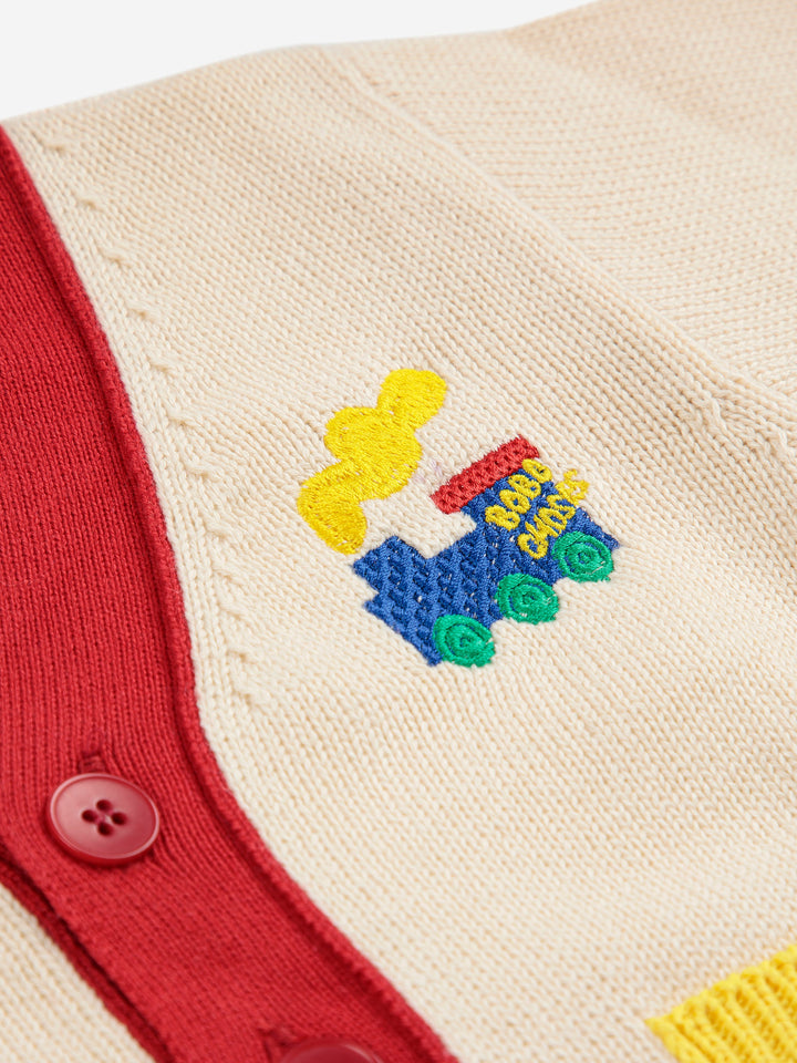 Bobo Choo Choo color block cardigan