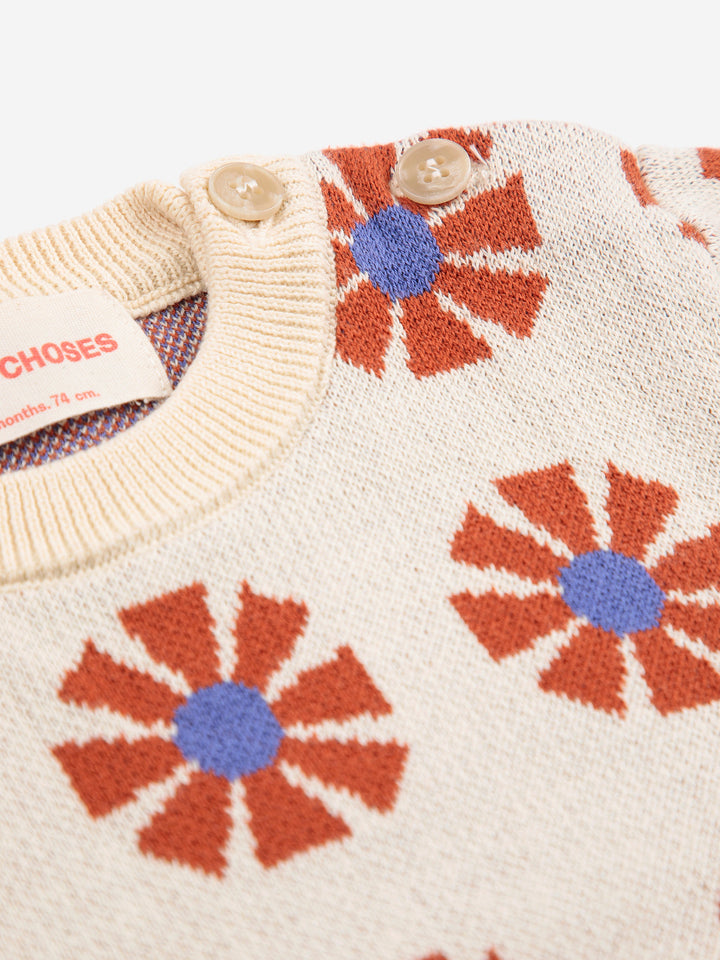 Kaleidoscope all over jacquard knit