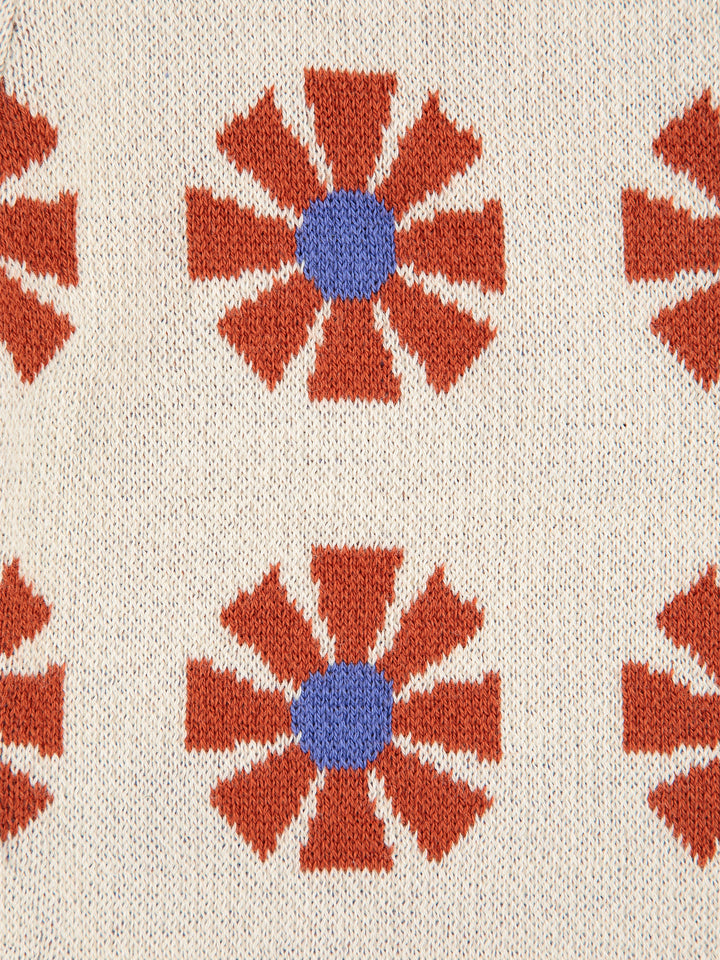 Kaleidoscope all over jacquard knitted pants