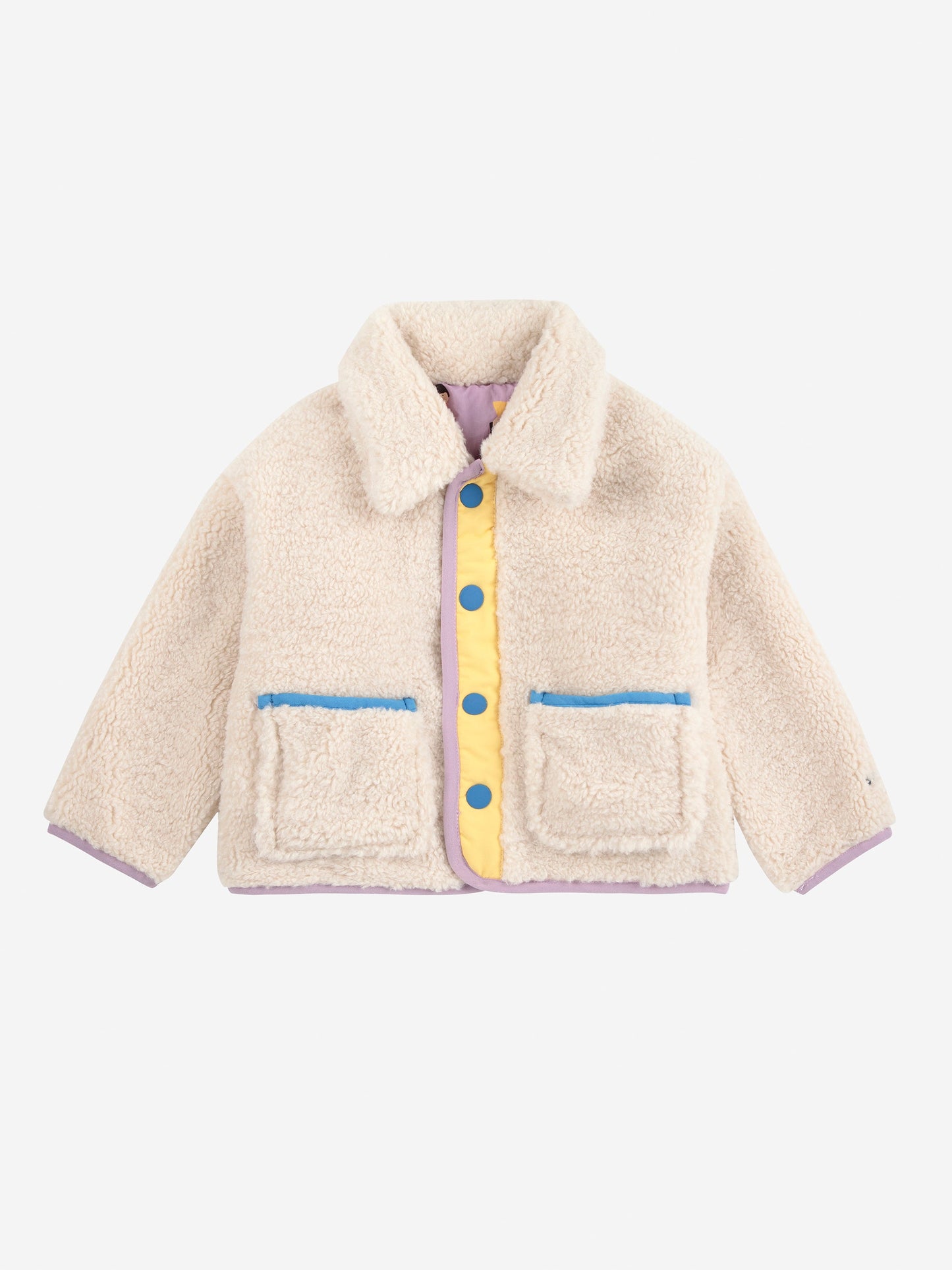 Game Pawns all over reversible sheepskin jacket