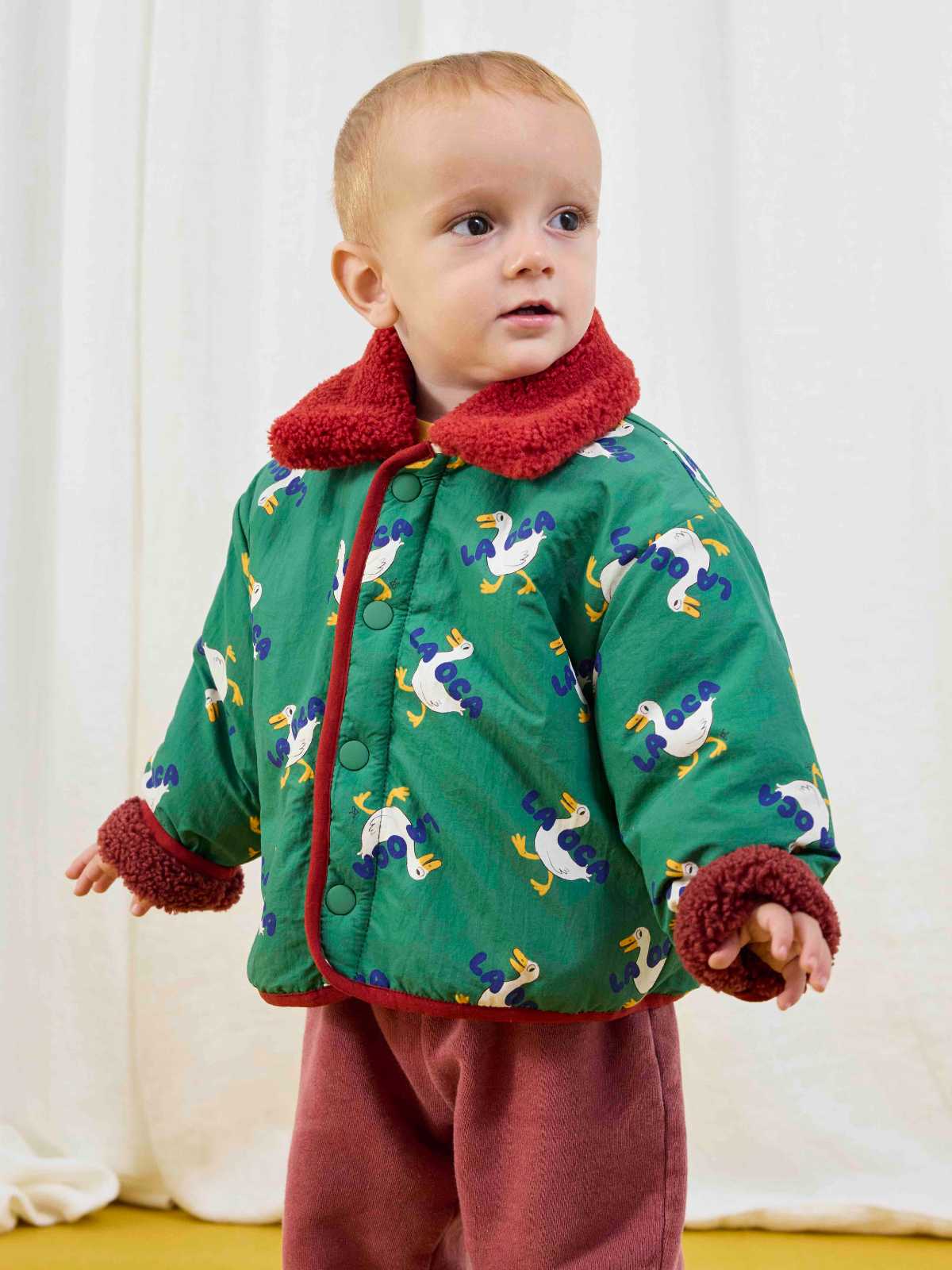 La Oca all over reversible sheepskin jacket