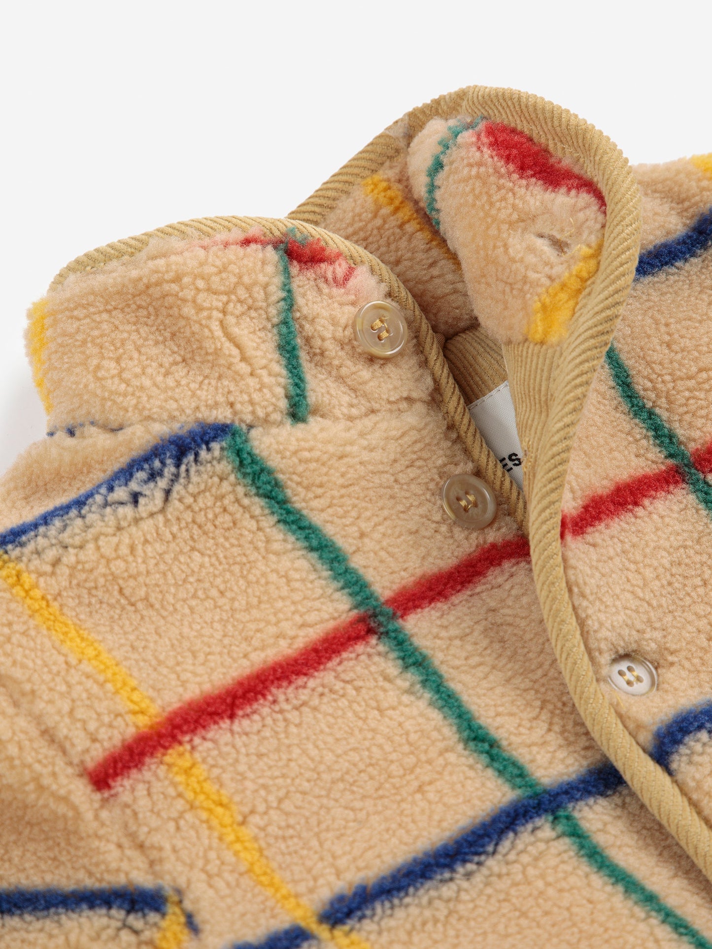 Stripe color sheepskin jacket