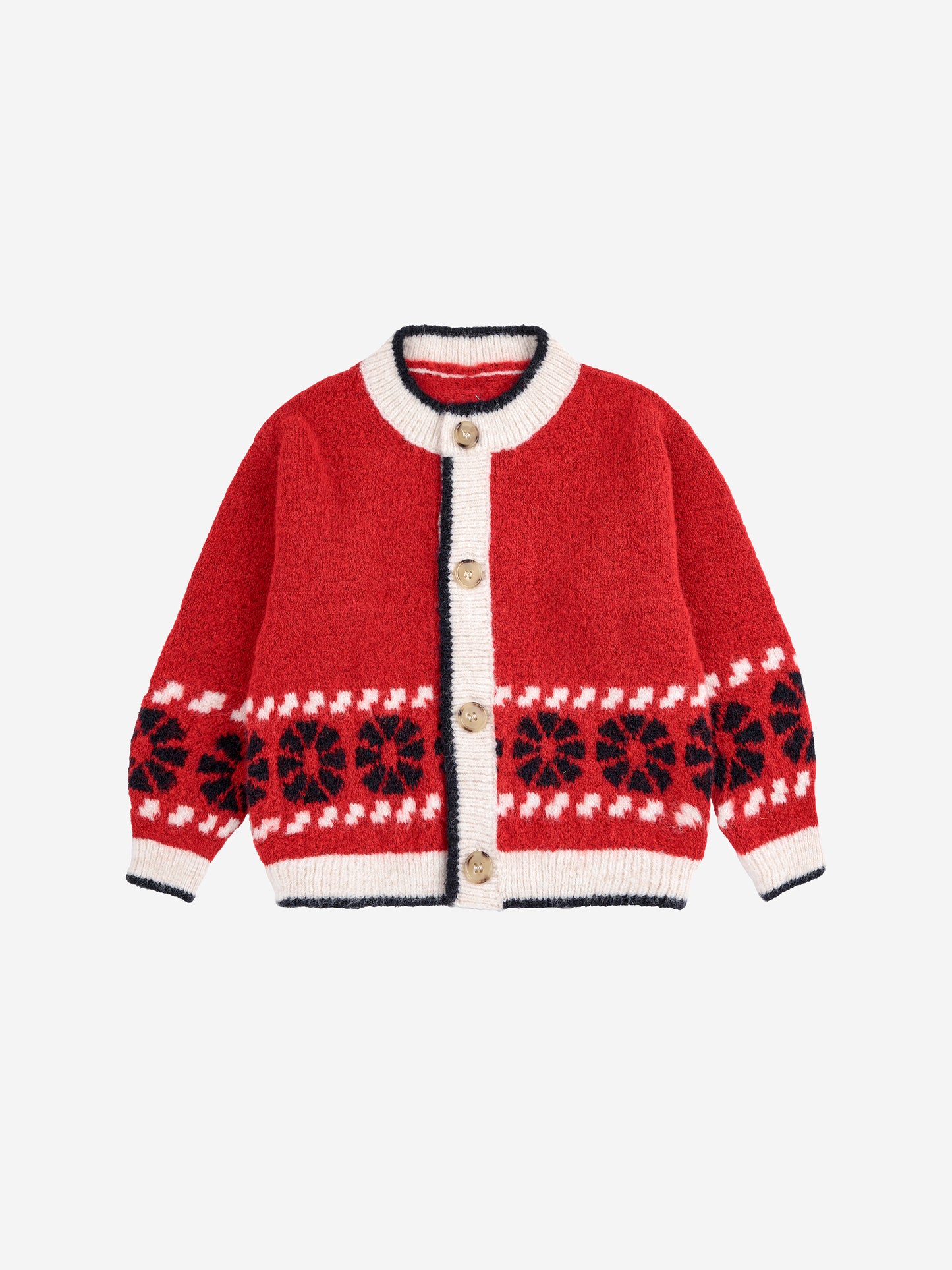 Kaleidoscope jacquard cardigan