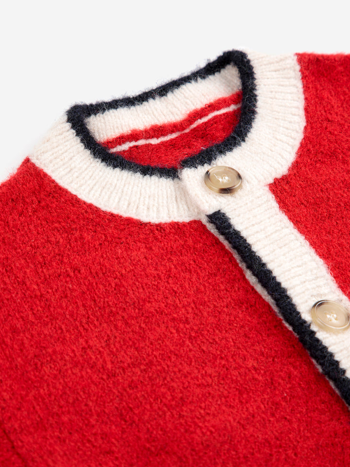 Kaleidoscope jacquard cardigan