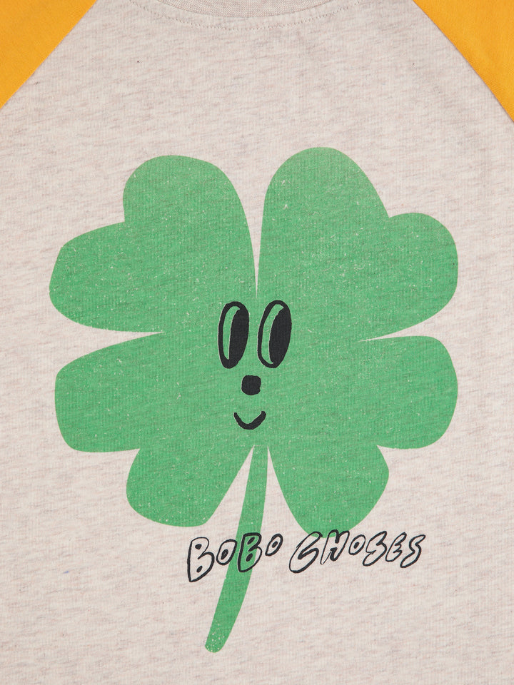 Lucky Clover ranglan sleeves T-shirt