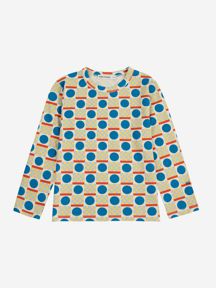 Geometric Scacs all over T-shirt