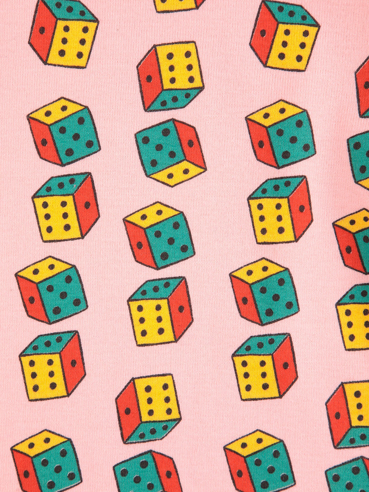 Dices all over turtle neck T-shirt