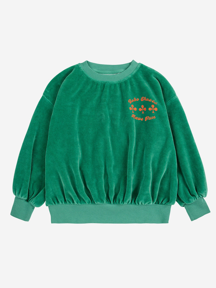 Have Fun velvet sweatshirt