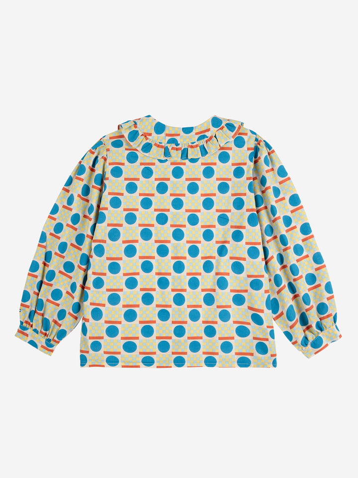 Geometric Scacs all over blouse