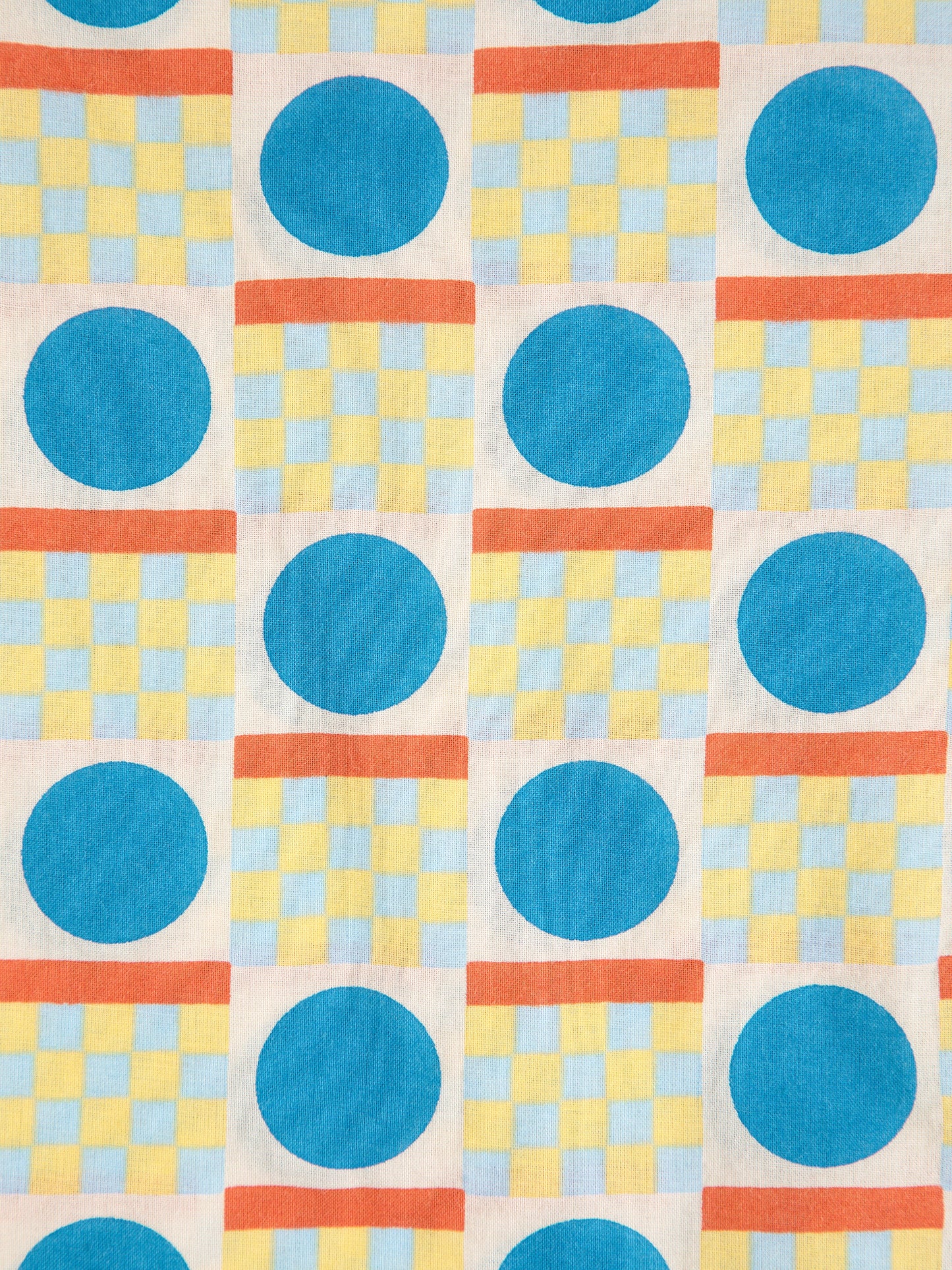 Geometric Scacs all over blouse