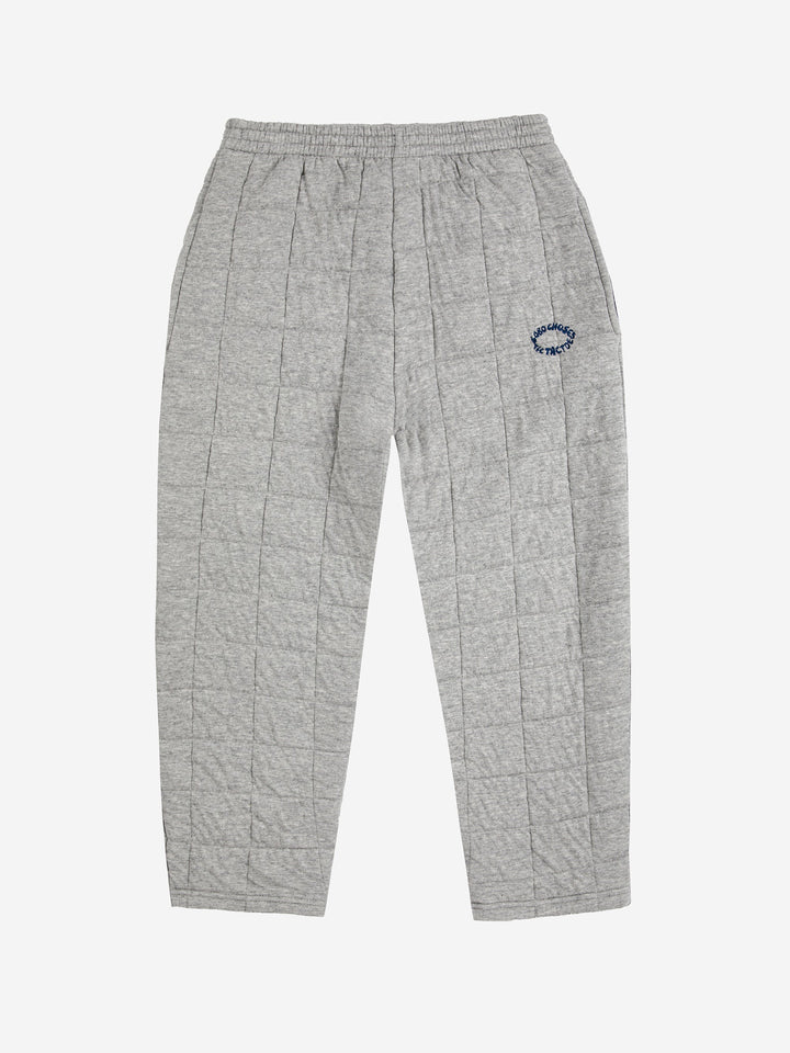 Quilted jogging pants